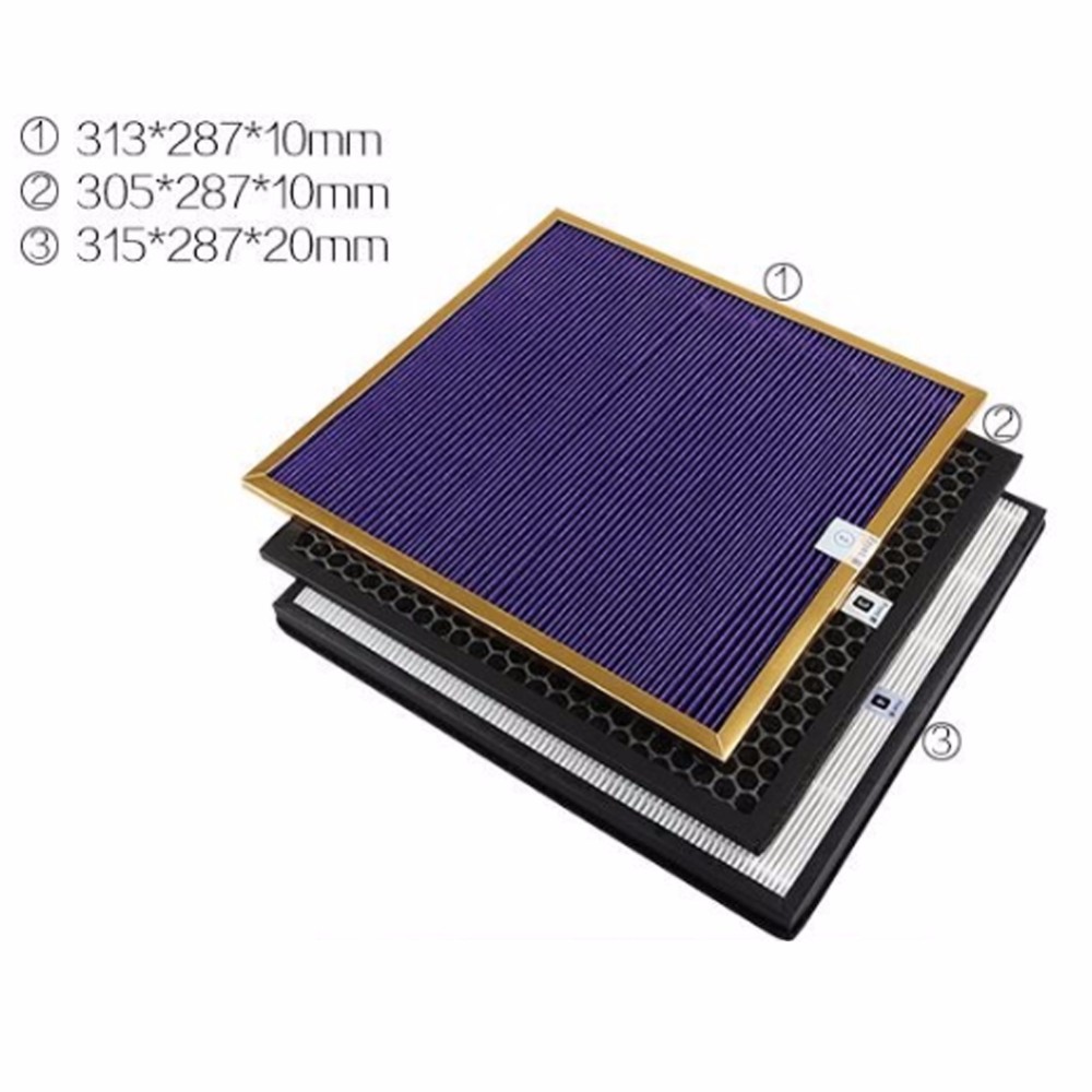 Description Picture 2 of item3Pcs High Quality OEM, AC4121+AC4123+AC4124 Filters for Philips AC4002 AC4004 AC4012 Air Purifier Parts