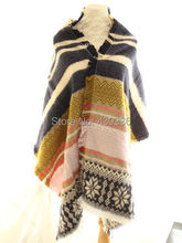 Blanket Oversized Tartan Fringed Scarf Wrap Shawl Plaid Cozy Checked Pashmina