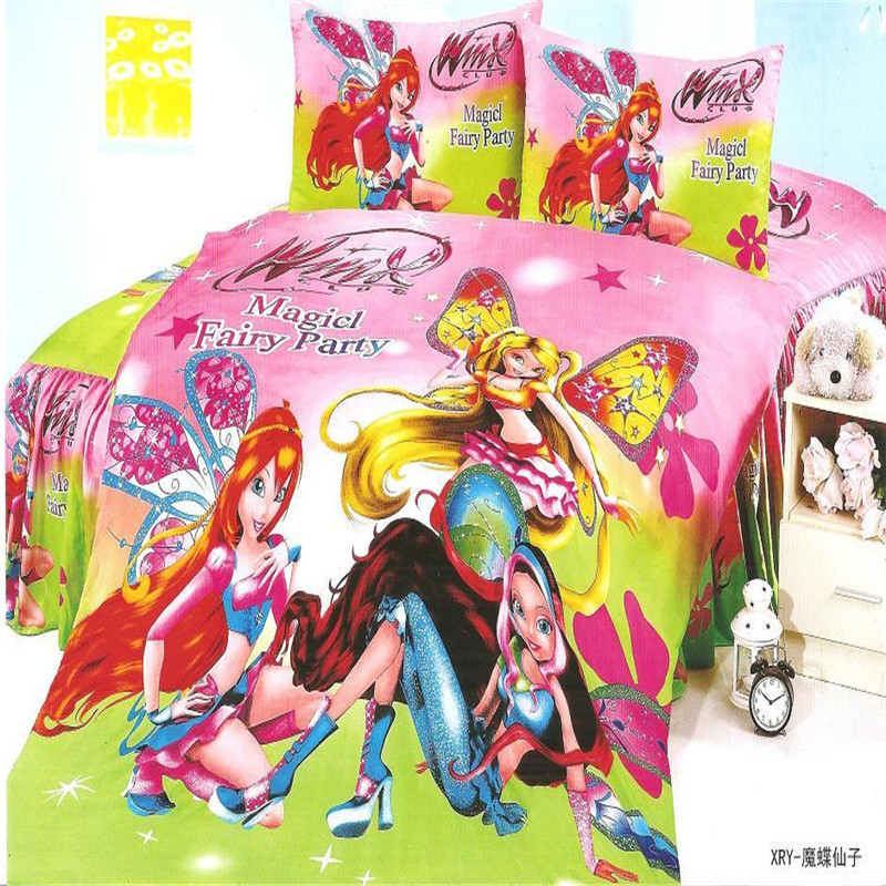 home textile,popular monster high girls cotton twin/single size bedding set duvet cover bed sheet pillow case 2/3pcs bedclothes