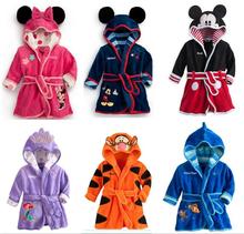 Charactor Robe Fleece Bathrobe Kids Children s Roupao De Banho Robes Christmas Baby Clothing Bath Robe