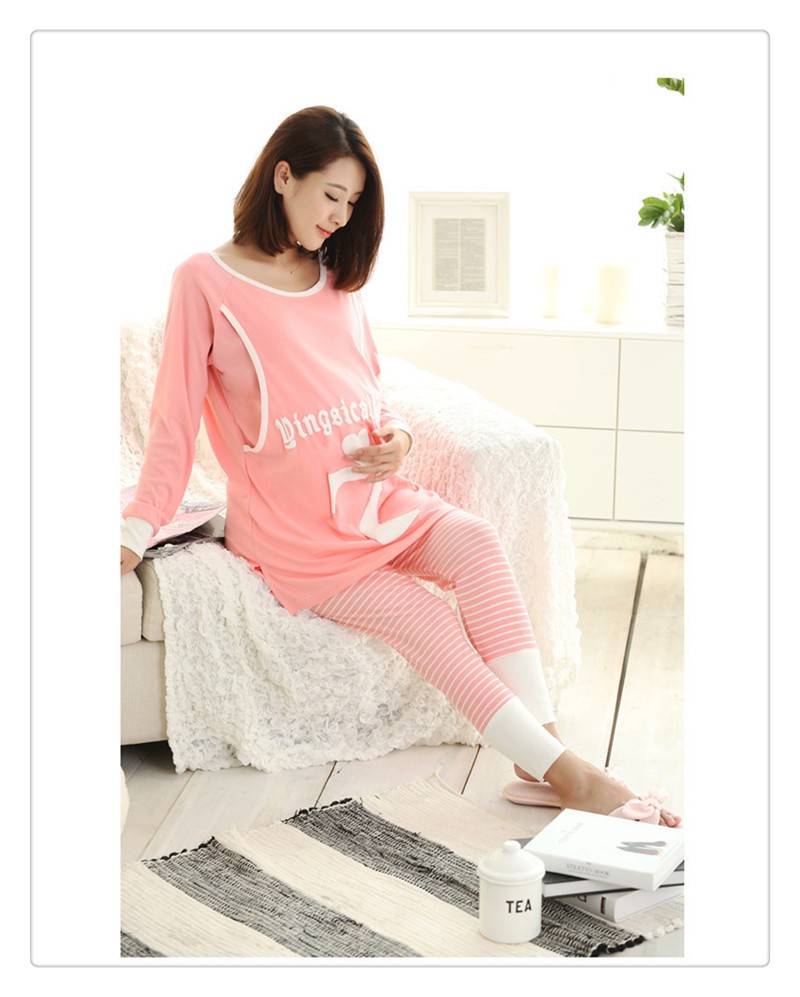 pregnant women pajamas (2)