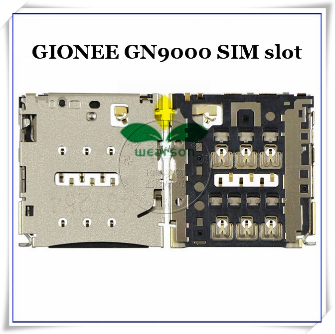 Original New sim card slot for GIONEE IUNI U2 S5.5 GN9000 sim slot adapters Free shipping with tracking number