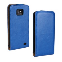 Stylish Retro Crazy Horse Soft Flip Leather Case For Samsung Galaxy S2 i9100 SII Mobile Phone