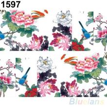 Beautiful Flower Decal Water Transfer Manicure Nail Art Stickers Tips Decoration 1VCM