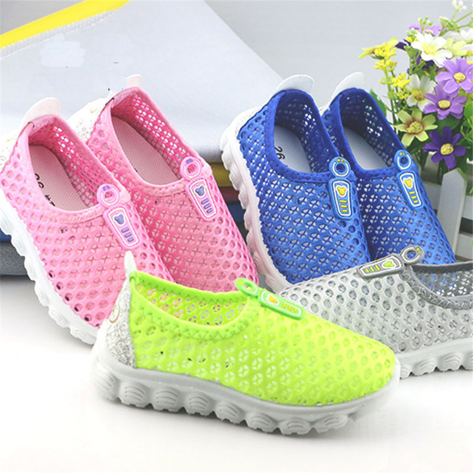 Summer Slip On Children Shoes Breathable Boy Sneakers Girls Boys Sport Running Shoes Casual