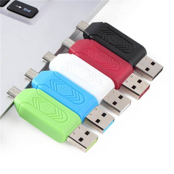 1pc Universal Card Reader Mobile phone PC card reader Micro USB OTG Card Reader OTG TF