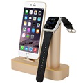 Coteetci Luxury Aluminium Stand Holder Charging Dock Charger Station Mount Base For Apple Watch iPhone SE