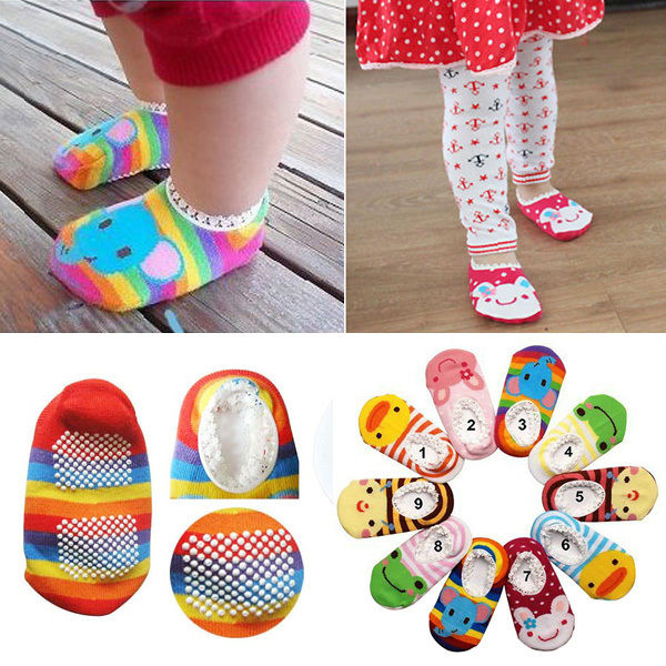 Baby Animal Socks Newborn Baby Boys Outdoor Shoes Infant Girls Anti-slip Walking Children Warm Socks with free shipping