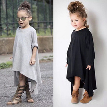 2016 Girls Dresses Spring Summer Style Kids Party For Girl Dress Clothes Fashion Vetement Fille Long Sleeves Baby Gir Costume