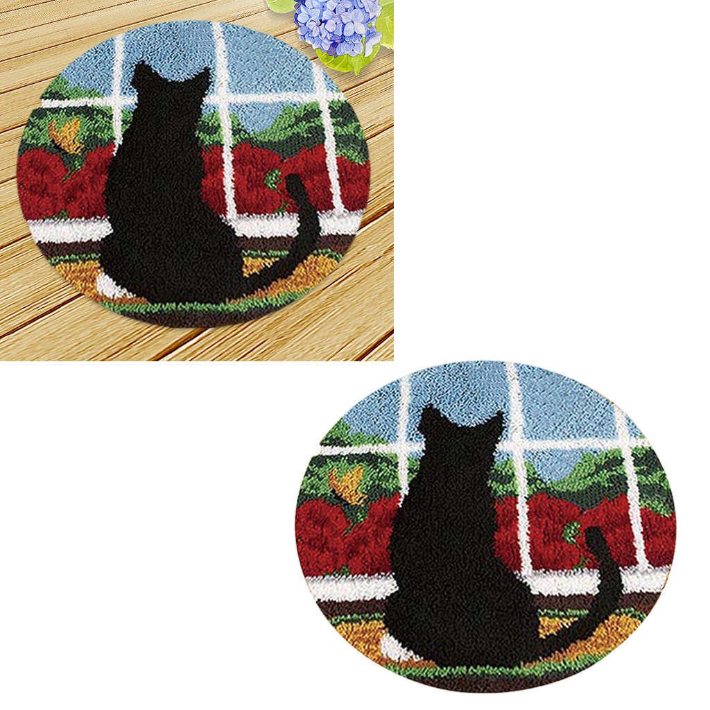Animal Pattern Latch Hook Kit Pillow Making Kit Includes Basic