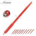 Semi Manual tattoo pen permanent makeup machine Microblading pen for eyebrow tattoo Tebori Pen with 10pcs