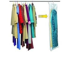 Free shipping Hanging vacuum storage bag space and dustproof bag with hanger 105*70cm SW105