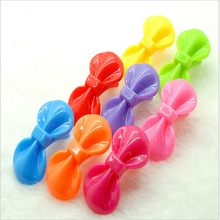 Fashion 20Pcs Cute Girls Kids Bow Hair Clips Candy Red Random Color Barrettes Resin Hairpins Boutique
