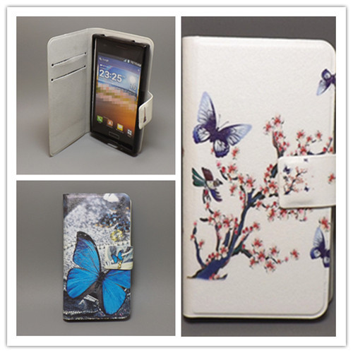 New Ultra thin Flower Flag vintage Flip for fly iq4404 Cellphone Case Free shipping