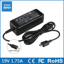 33W Factory Direct AC Laptop Power Adapter Charger For Asus Eeebook X205T X205TA 11.6 Inch Notebook New Invented 19V 1.75A