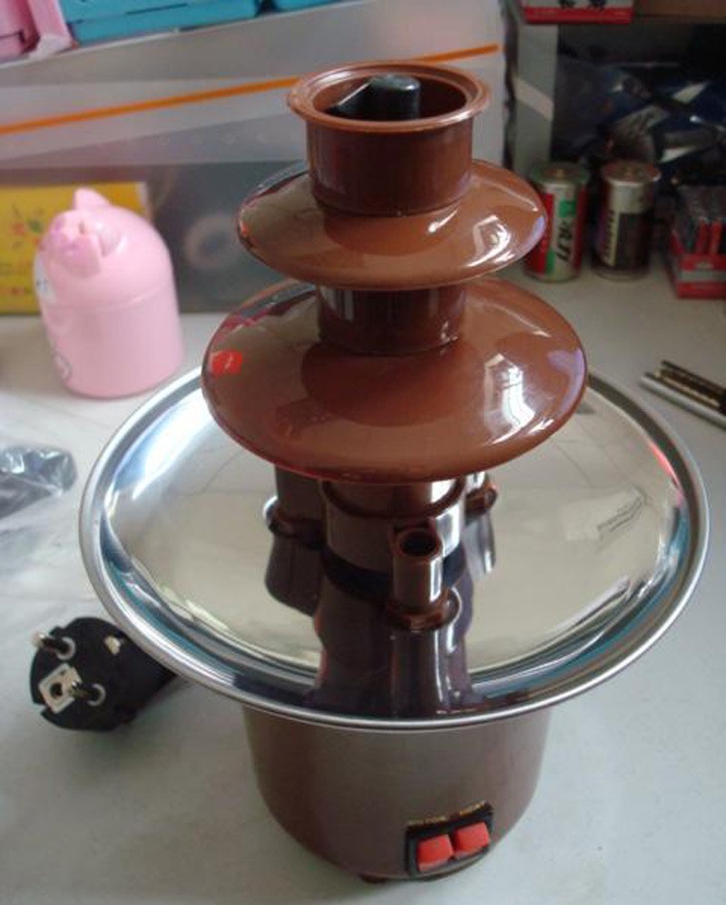 2016 High Quality HOT SALES Mini Chocolate Fountain Household 3-Tier Chocolate Fondue Machine Choco Tree EU Standard Plug (17)