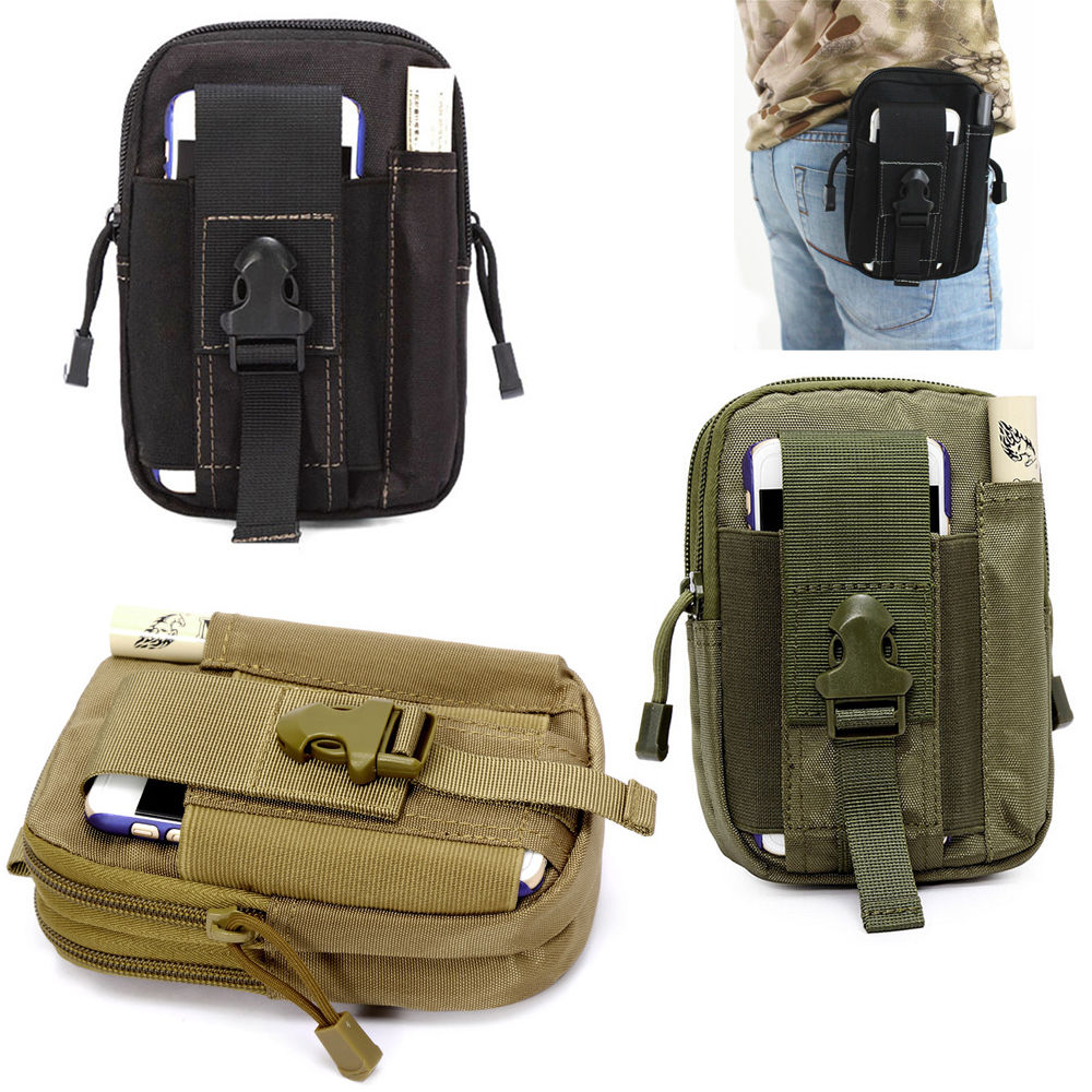 Tactical Waist bag Men Women Casual Sport Molle Pouch Bag Waterproof Nylon EDC Military Waist ...