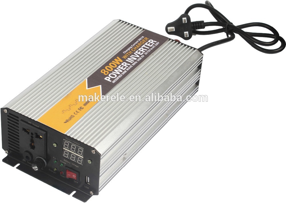 MKM800-482G-C 800watt modified sine wave power inverters for boats,boat power inverter,car power converter with charger