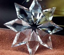 free shipping 2pcs/lot Big Crystal Christmas Snowflake Ornament 2015