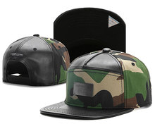 Brand C&S BL PLATED CAP camouflage leather brim snapback hat for men women adult sports hip hop street outdoor sun baseball cap