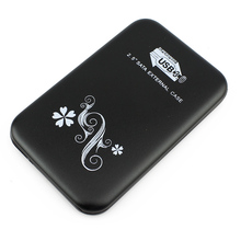 2016 Superspeed Portable External Enclosure Hard Drive Disk Case USB 3.0 HDD Black HD Disk Storage Box Devices Black Color