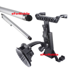 Rotary Tablet Holder Tablet PC Stand Window Sunction Holder Stylus For Samsung Galaxy Tab 4 10