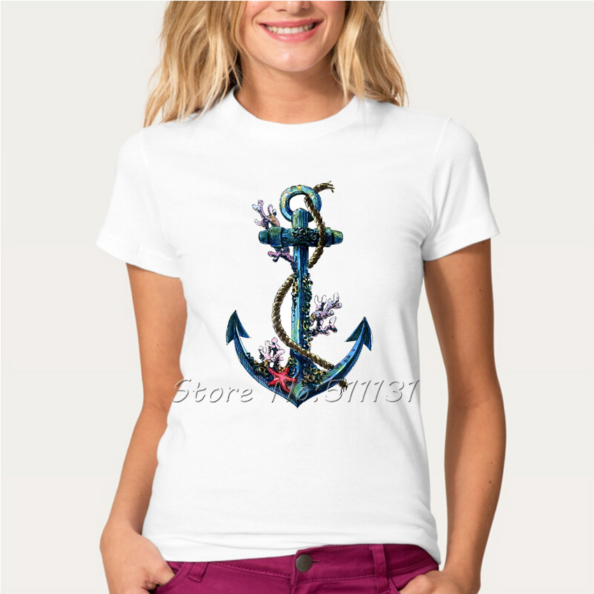 anchor design shirt