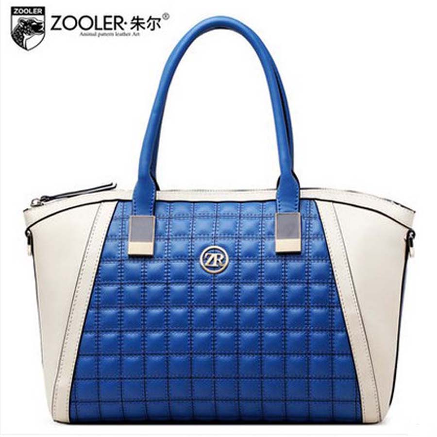 2016 plaid women cowhide bags blue fashion women's handbag fashion female fashion women handbag