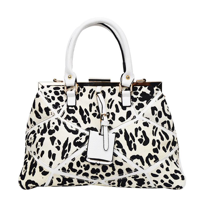 Feathers Leopard Women Casual Totes Handbags Small Pendant Decoration Hasp Brand Women Shopping Bags 2015 Bolsa Feminina 1072-3