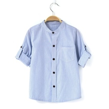 spring summer style baby boys long sleeve shirts infant school clothes kids cotton clothing teenage formal wear chindren top