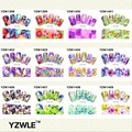 YZWLE New Color Flowers Style Nail Art Water Decals Transfer Stickers Splendid 28 Available YZW X