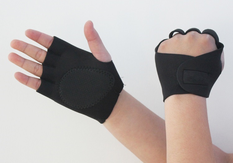 Black Neoprene Men s Gloves Gym Fitness Exercise Sports Short Finger Fingerless Weight Lifting Gloves Anti