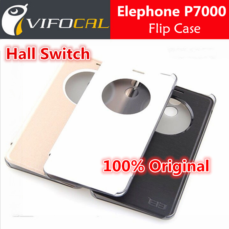 Elephone P7000 Case Hall Switch 100 Original Official Protector Leather Case Flip Cover For Elephoen P7000