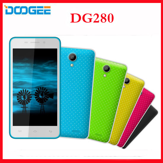 Original DOOGEE LEO DG280 3G Smartphone Android 4 4 MTK6582 1 3GHz Quad Core Mobile Phone