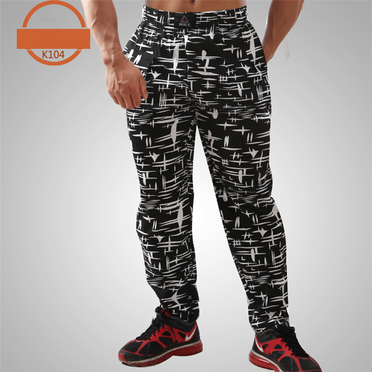 men cotton loose fitness pants Bodybuilding Gym Clothing Sweatpants