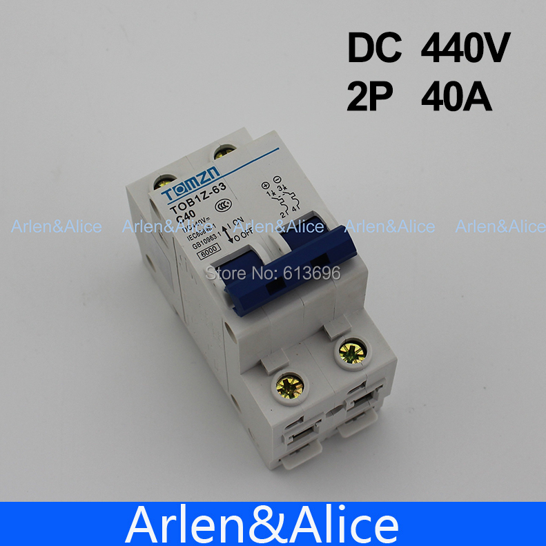 2P 40A DC 440V  Circuit breaker MCB for PV