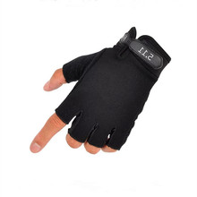 2015 Men Sports Fitness Gloves Outdoor bicycle Gloves Half Finger Gloves Gym Exercise Training Gloves Guantes