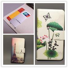 New Ultra thin Flower Flag vintage Flip cover For Sony Xperia ZL L35h Xperia ZQ C6502 C6503 C6506 Cellphone Case Freeshipping