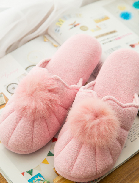Cute Women Winter Home Slippers For Indoor Bedroom House Soft Bottom Cotton Warm Pink Blue Shoes Adult Flats Christmas Gift