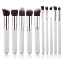 2015 Hot 10pcs Beauty Makeup Brush Set For Girls Cosmetic Make Up Brushes Foundation Eyeshadow brochas