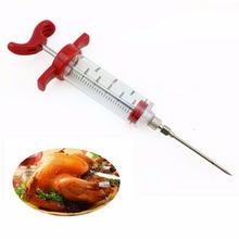 Meat Marinade Sauce Seasoning Syringe Delicious Barbecue and Turkey Kitchen Accessories Sauce Injector Roast Needle