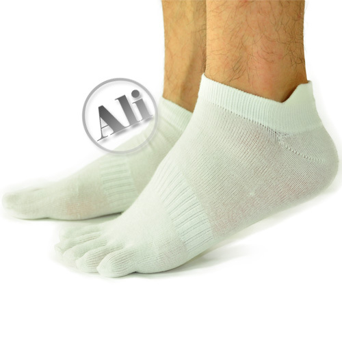 NEW Men Antibacterial Breathable Short Tube Cotton Five Toe Socks Sports socks Shoe size US 6