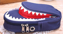 Shark Style Kids Pencil Case For Boys Zipper Children Pouch Bag Student Pen Box For Primary School Bag Accessory