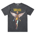 Best version justin bieber NIRVANA rock star printed Tie dye to do old gray short sleeve