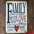 New arrival FAMYLY LOVE Tin plate signs movie poster Art Cafe Bar Vintage Metal Painting wall