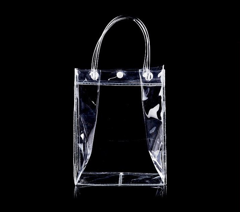 Wholesale Custom PVC Bag Clear Plastic PVC Vinyl Bag with Polyester