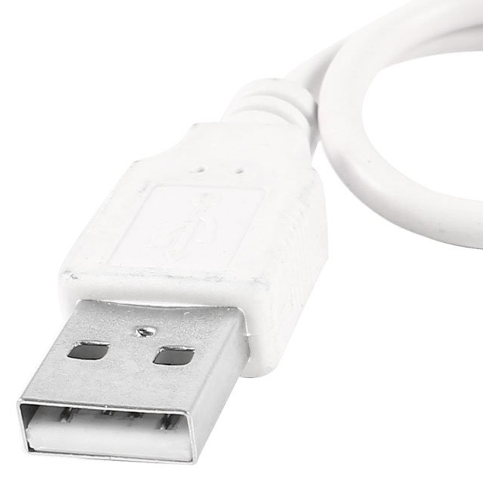 2015 Hot And NewWhite Audio 3.5mm Male to USB 2.0 M/M Connector Charge Cable 15cm