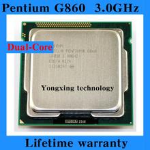 Lifetime warranty Pentium G860 3.0GHz 3M Dual Core desktop processors CPU 860 Socket LGA 1155 pin Computer