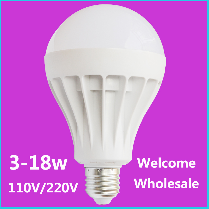 10pcs lot led lamp E27 Led Bulb B22 3W 5W 7W 9W 12W 15W 18W led