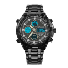 Top hombres moda relojes digitales hombres de acero lleno Led macho oro reloj hombres reloj militar de cuarzo reloj deportivo Relogio Masculino